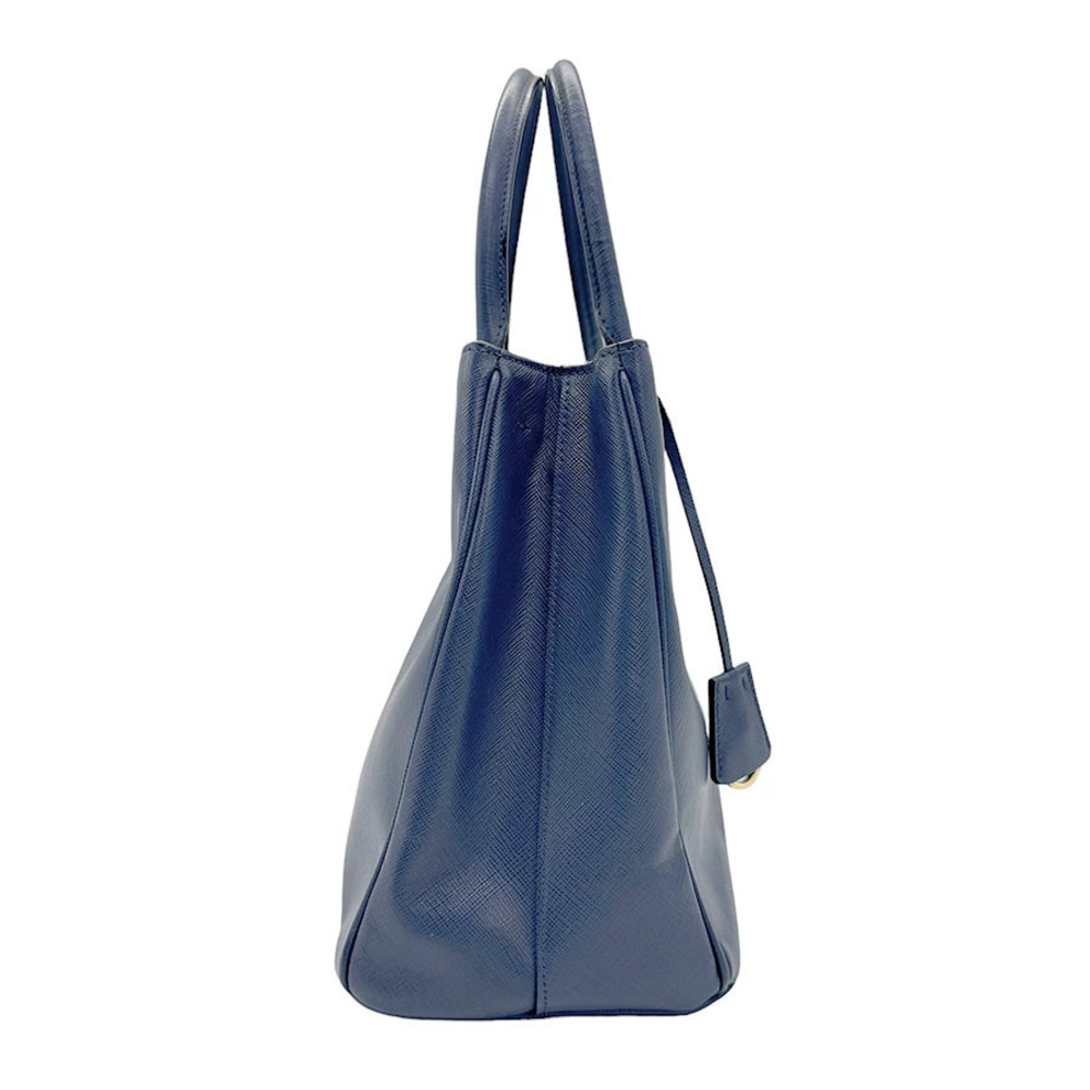 Prada Galleria 2way bag tote Saffiano Lux blue